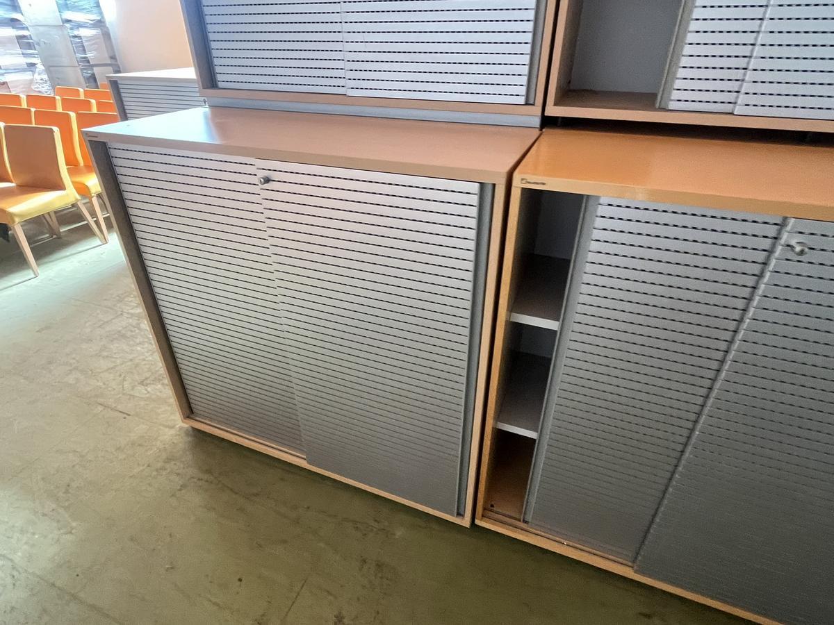 NEUD&Ouml;RFLER Aktenschrank mit Schiebet&uuml;re ca.120/110 cm 3 Ordnerh&ouml;hen