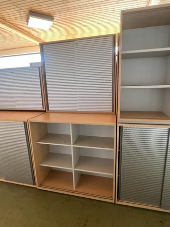 NEUD�RFLER Aktenschrank mit Schiebet�re ca.120/110 cm 3 Ordnerh�hen