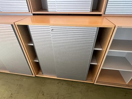 NEUD�RFLER Aktenschrank mit Schiebet�re ca.120/110 cm 3 Ordnerh�hen
