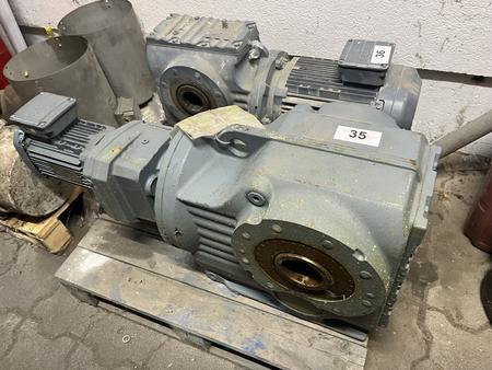 Elektromotor Typ SEW, SA 87/T, 2,2 U/min