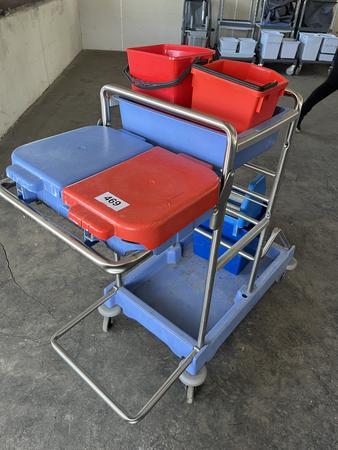 Numatic Reinigungswagen mit Abfallbeh�lter,Eimerset und Presse