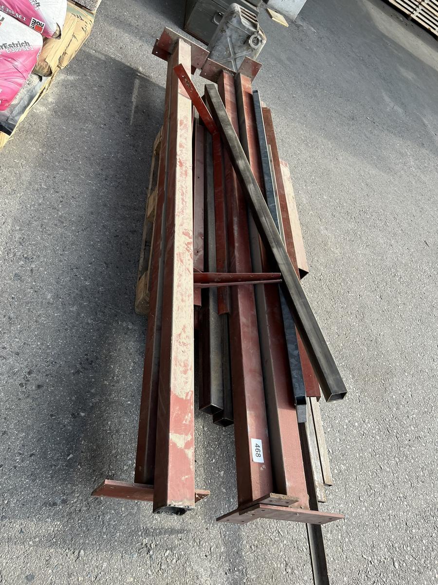 Posten Metallprofile Formrohre ca. 260 cm - kpl.Palette