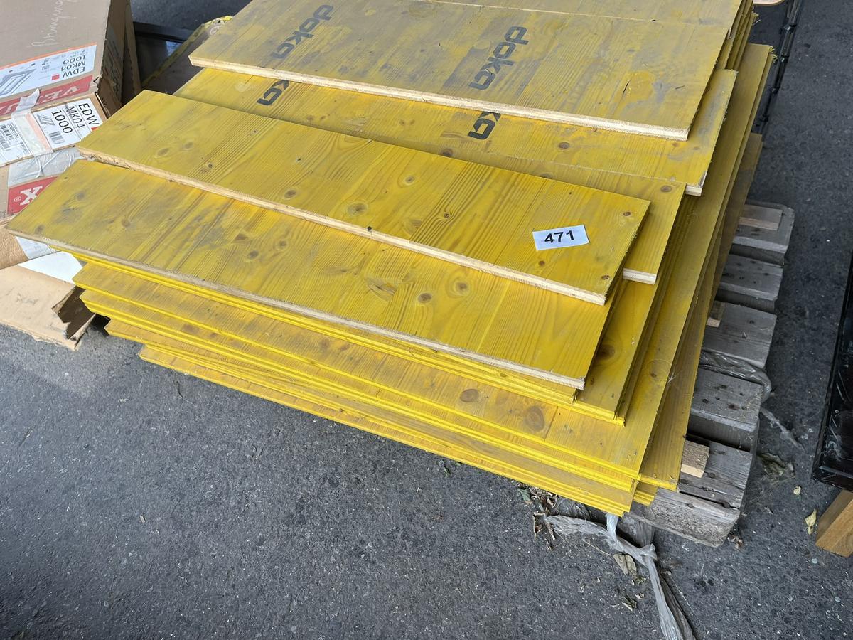 ca. 20 St&uuml;ck DOKA Schalungsplatten 100/100 cm plus einige Abschnitte