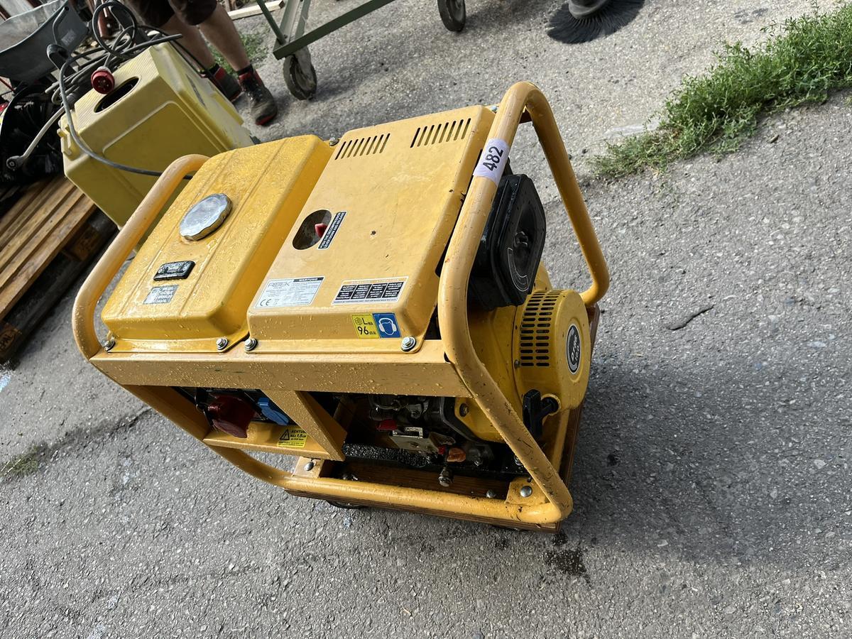 ROTEK Notstromaggregat Diesel, 4 Takt Diesel, 6  KVA , GD 4-3-6000