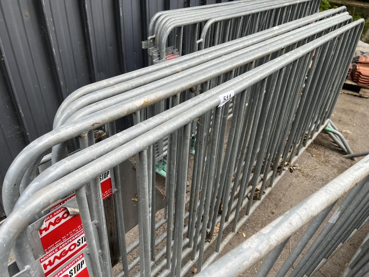 13 St&uuml;ck HAGO Absperrgitter verzinkt ca. 240 cm