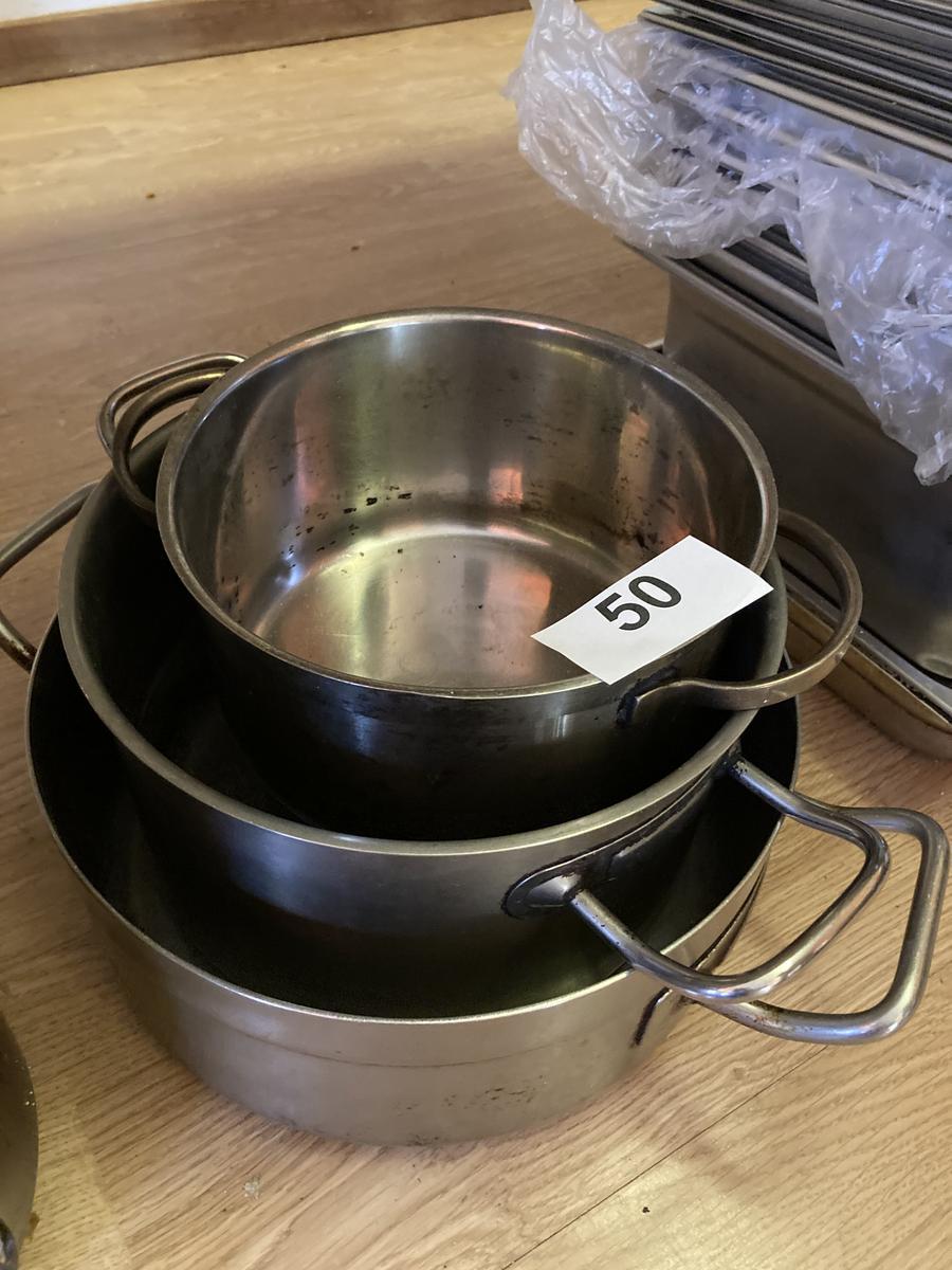 3teiliges Kochtopfset, DM 26 + 24 + 20 cm