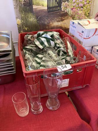 Kiste gemischte Biergläser, ca. 20 Stk. Kiste gemischte Biergläser, ca. 20 Stk.