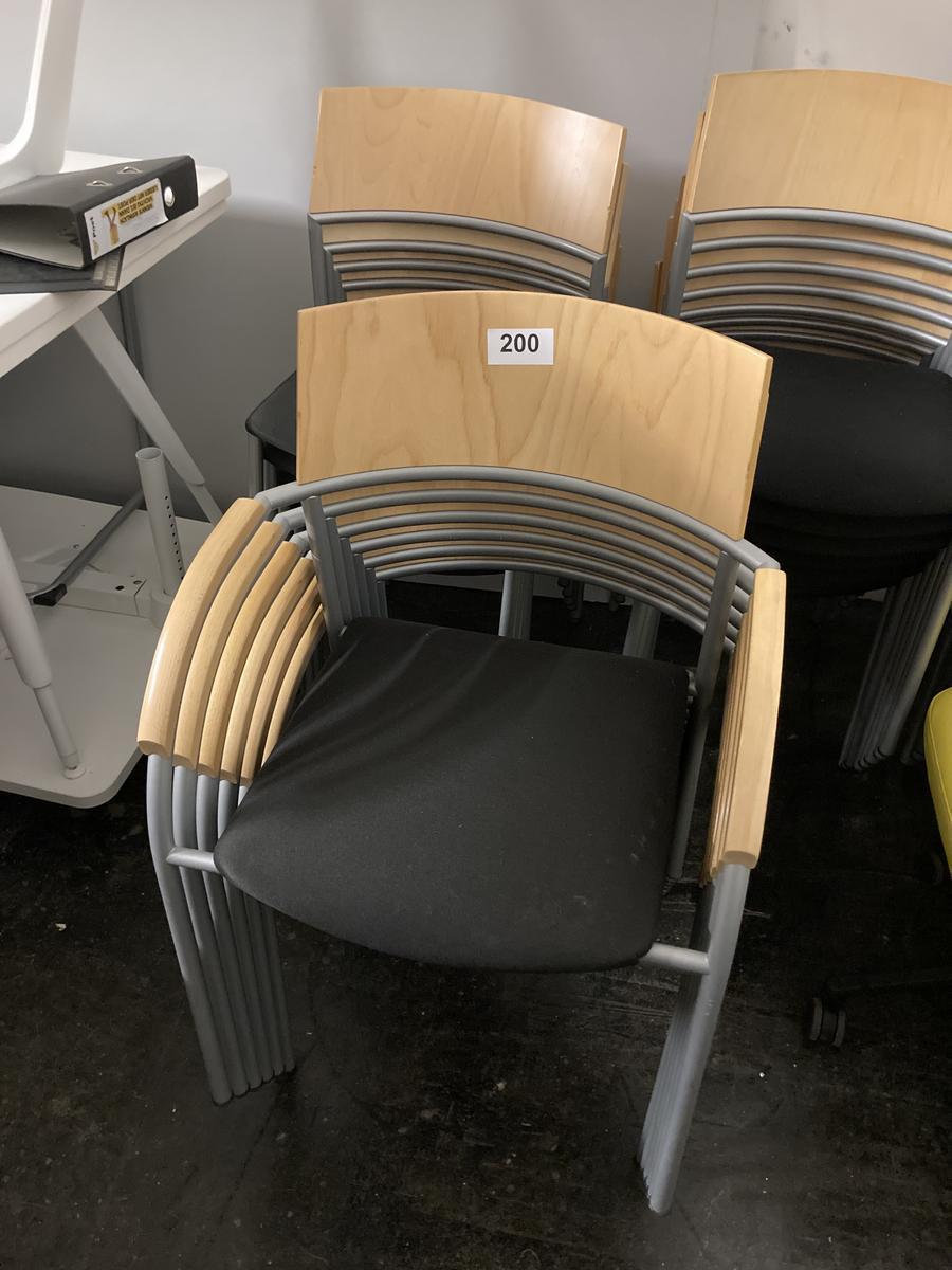 21 Stk Seminarsesseln stapelbar - schwarz