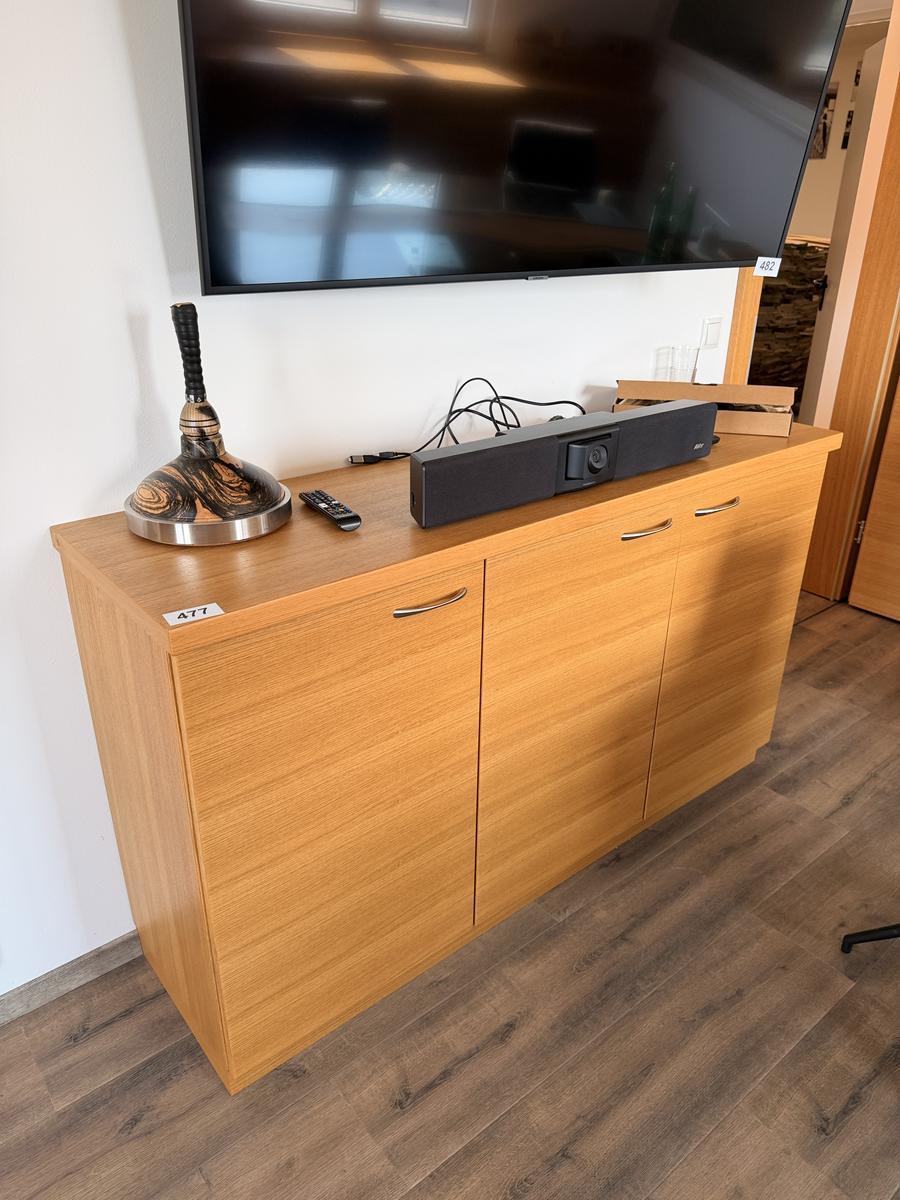 Wandboard 165 x 50 x 95 cm Vollholz, 2 OH