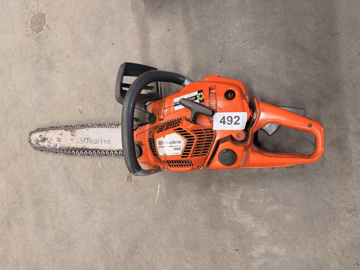Husqvarna 555 Benzinkettens&auml;ge