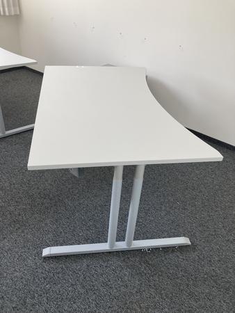 Schreibtisch ohne R�ckwand, geschwungen, Ma�e: ca. 160 x 85 x 100 cm
