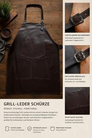 Grill-Lederschürze Grill-Lederschürze