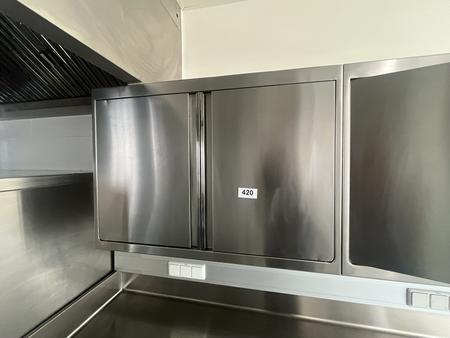 Edelstahl Hängeschrank 2-flügelig 100/70/40 cm mit 2 Ebene Edelstahl Hängeschrank 2-flügelig 100/70/40 cm mit 2 Ebene
