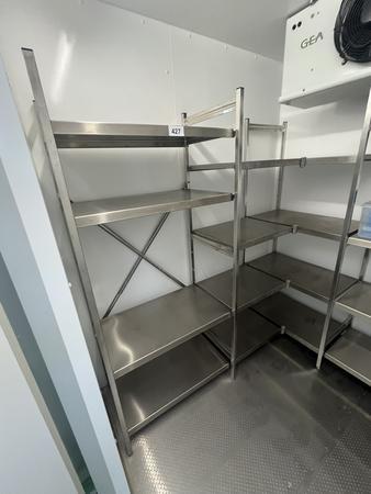 Hupfer Kühlhausregale: 180/110/180 cm mit Fachböden Stecksystem Hupfer Kühlhausregale: 180/110/180 cm mit Fachböden Stecksystem