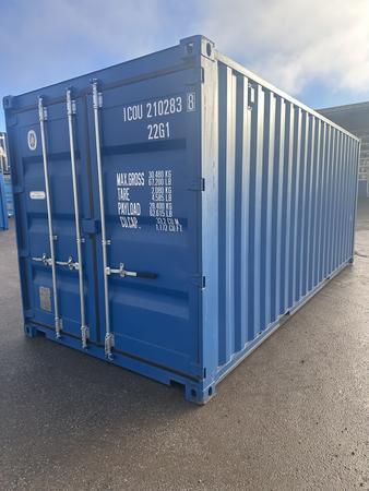 20 Fu� ISO See- und Lagercontainer,RAL5010 Enzianblau, ab Lanzenkirchen,