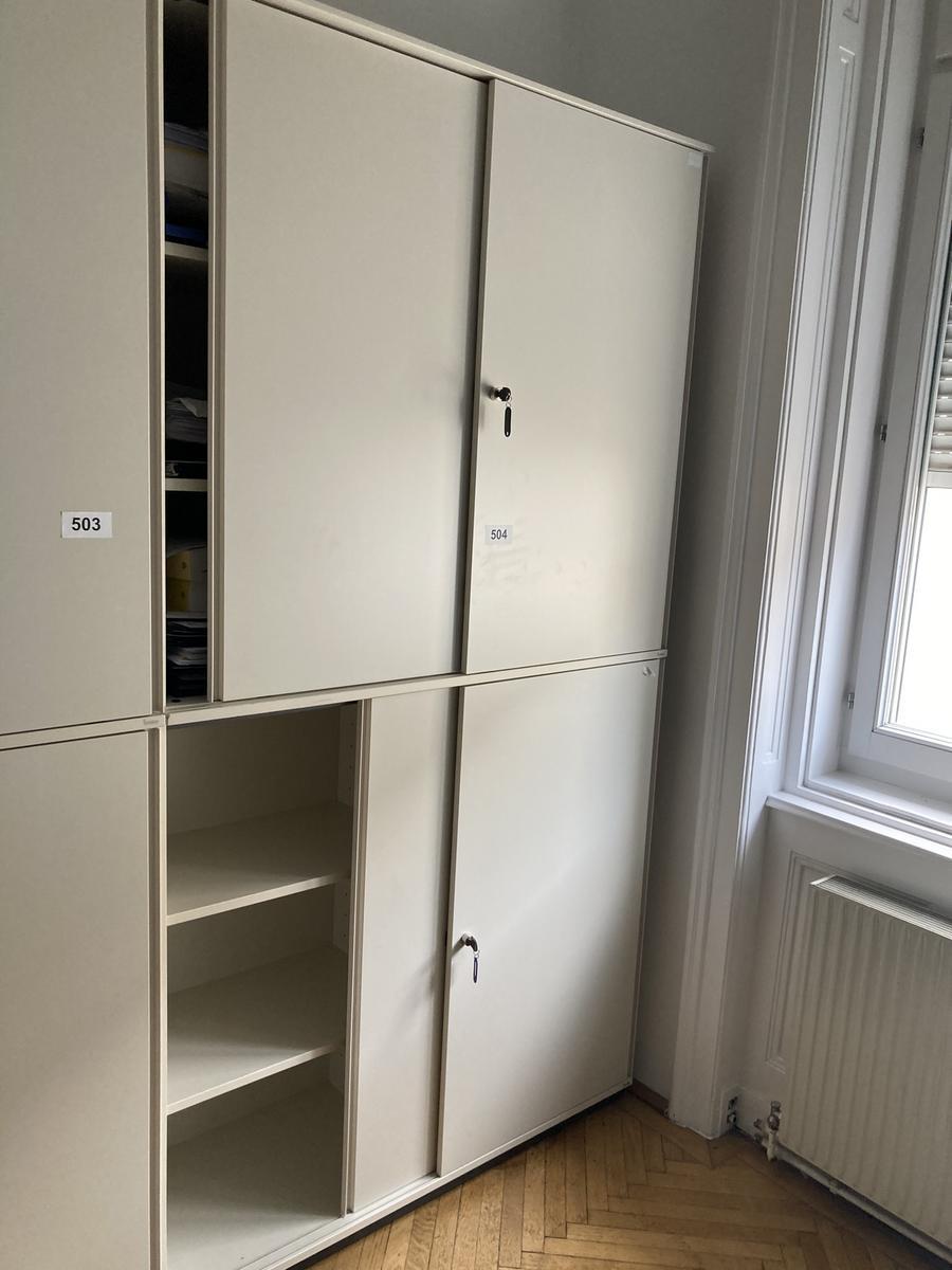 2 Stk. Bene Aktenschrank-Kombination Ober-