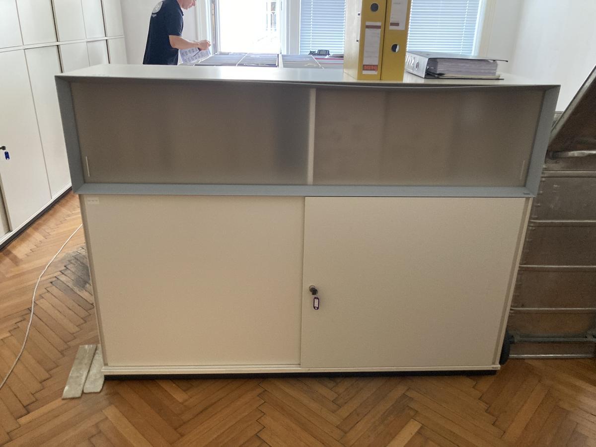 Bene Aktenschrank 160 cm 2 OH inkl. mit Aufsatzschrank mit Schiebet&uuml;r