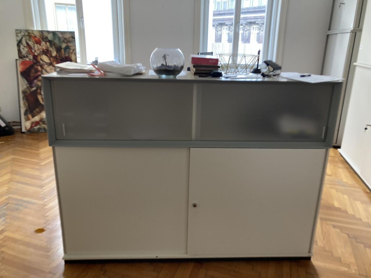 Bene Aktenschrank 160 cm 2 OH inkl. mit Aufsatzschrank mit Schiebet&uuml;ren