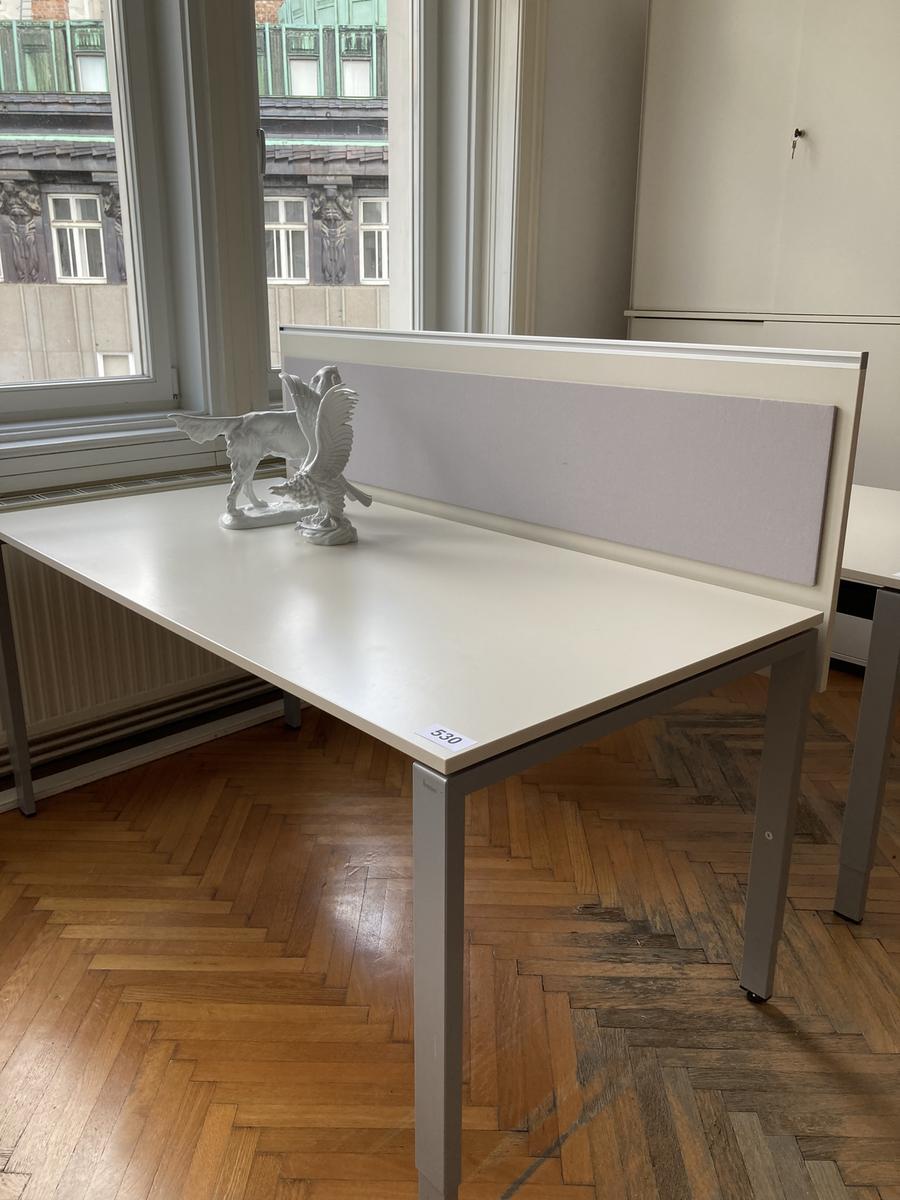 BENE Schreibtisch mit R&uuml;ckwand 160 x 80 cm