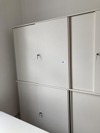 2 Stk. Bene Aktenschrank-Kombination Ober-,Unterteil ca.120x115 cm