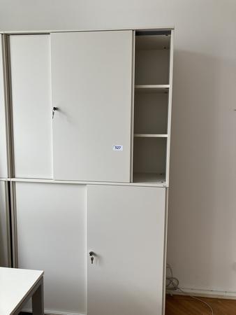 2 Stk. Bene Aktenschrank-Kombination Ober-,Unterteil ca.120x115 cm