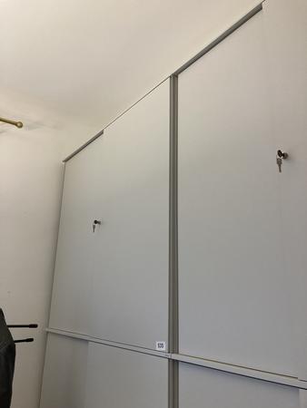 2 Stk. Bene Aktenschrank-Kombination Ober-,Unterteil ca.120x115 cm