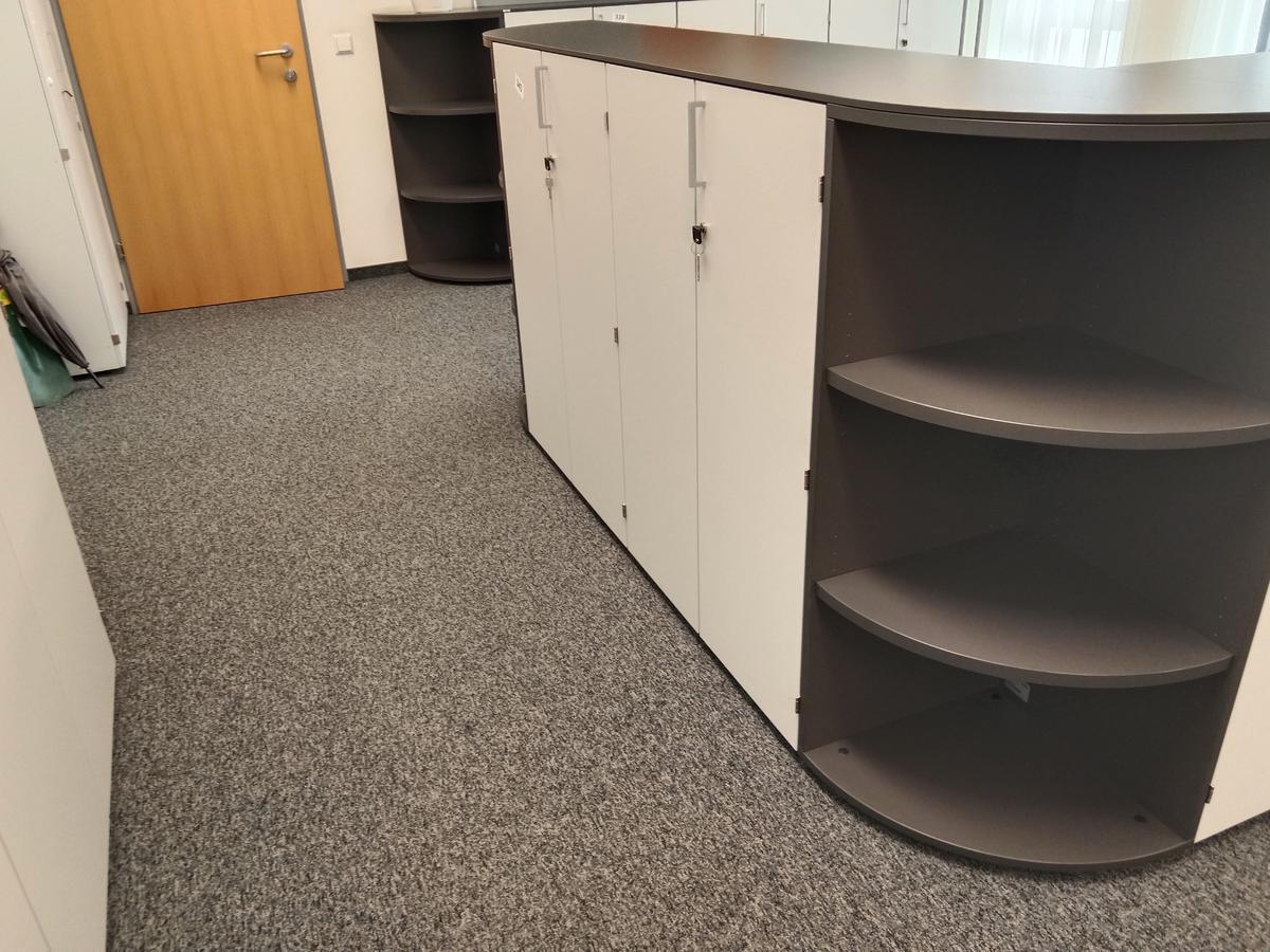 2teilige Aktenschrank-Kombination ca. 160 x 45 x 115 cm