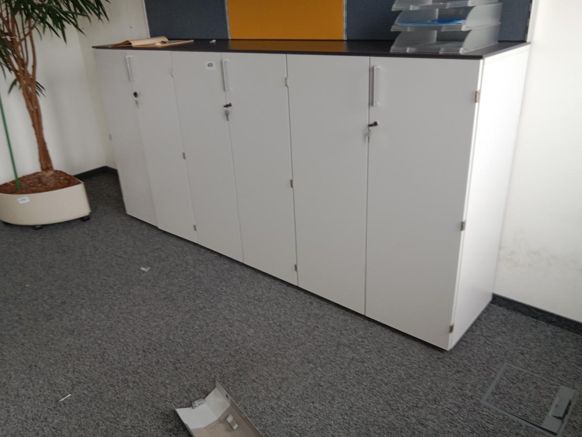 Aktenschrank-Kombination 3teilig, ca. 240 x 46 x 115 cm