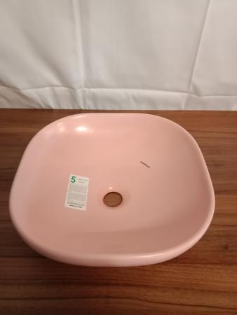 Smanni Waschtisch, Farbe Pink-Matt, Typ ALYA 41, Ma�e: ca. 40 x 40 cm