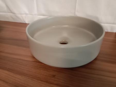 Smanni Waschtisch, Farbe Mattgrau, Typ Aquarius round, DM ca. 40 cm