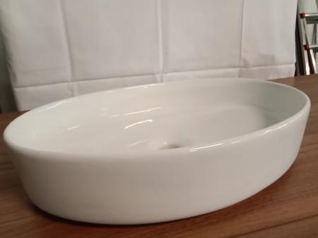 Smanni Waschtisch, Farbe Wei�,Typ Aquarius oval, Ma�e ca. 58 x 40 cm