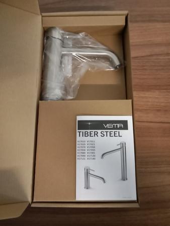 VEMA Waschtischarmatur Tiber Steel, Inox, Art.-Nr. V17010.AC.005