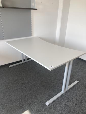 Schreibtisch ohne R�ckwand, geschwungen, Ma�e: ca. 170 x 85 x 100 cm