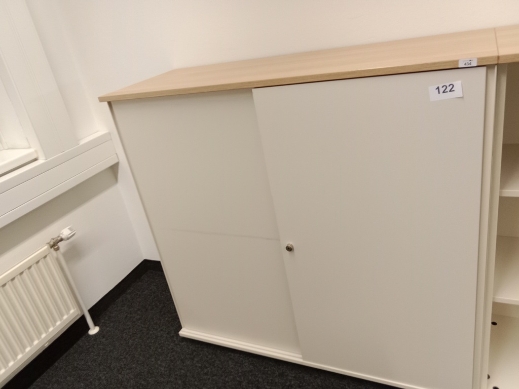 BENE Aktenschrank, 3 Ordnerh&ouml;hen, Ma&szlig;e B 120 x T 44 x H 113 cm