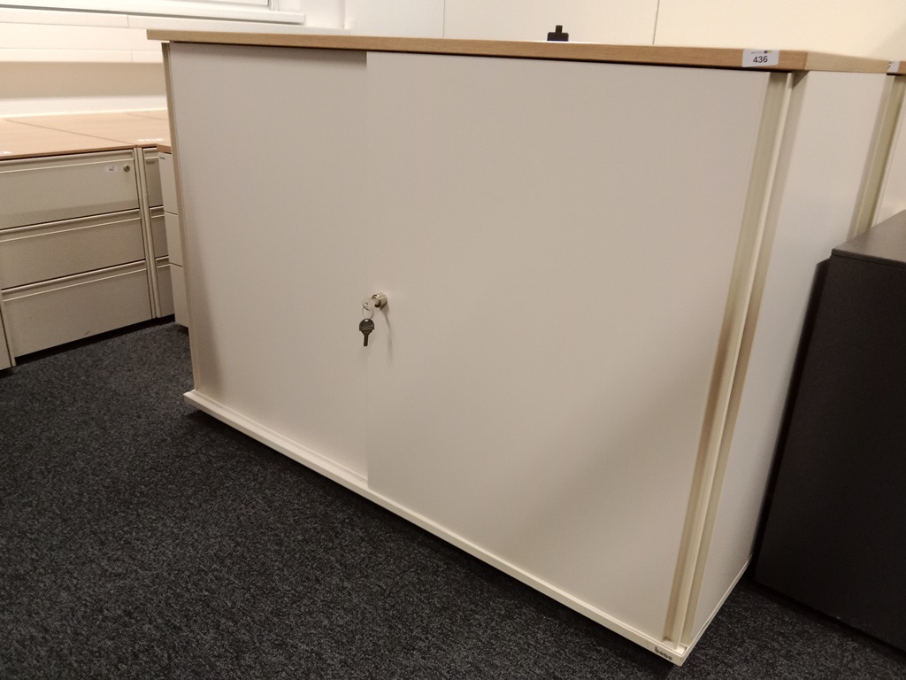 BENE Aktenschrank, 3 Ordnerh&ouml;hen, Ma&szlig;e B 120 x T 44 x H 113 cm
