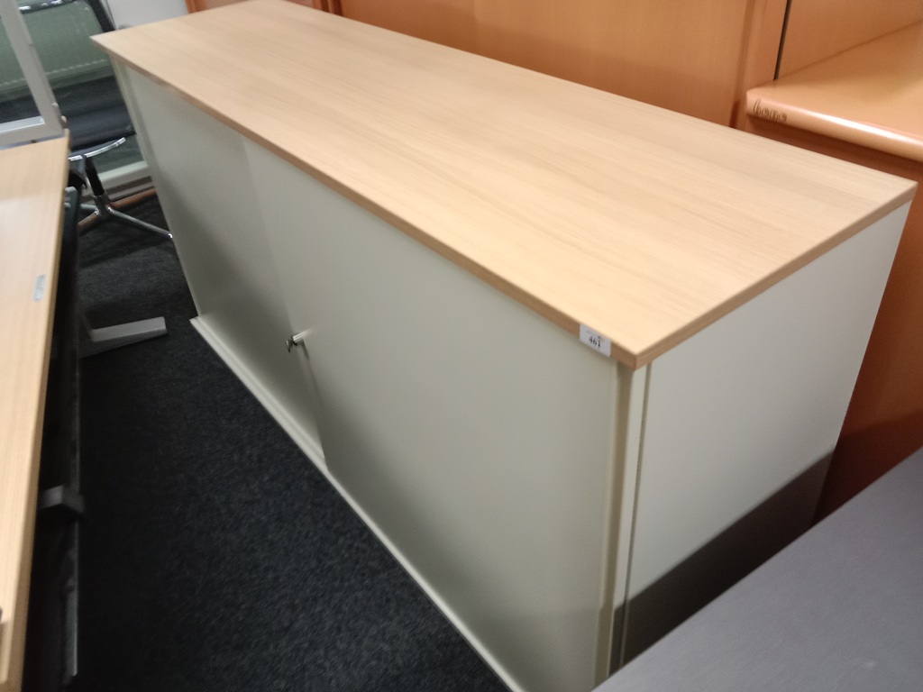BENE Aktenschrank, 2 Ordnerh&ouml;hen, Ma&szlig;e B 160 x T 44 x H 83 cm?d=2026-09-02 17:22:33