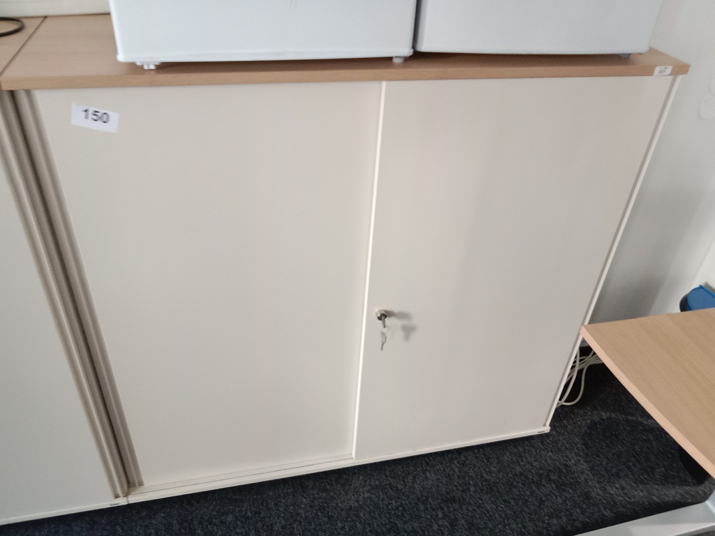 BENE Aktenschrank, 3 Ordnerh&ouml;hen, Ma&szlig;e B 120 x T 44 x H 113 cm