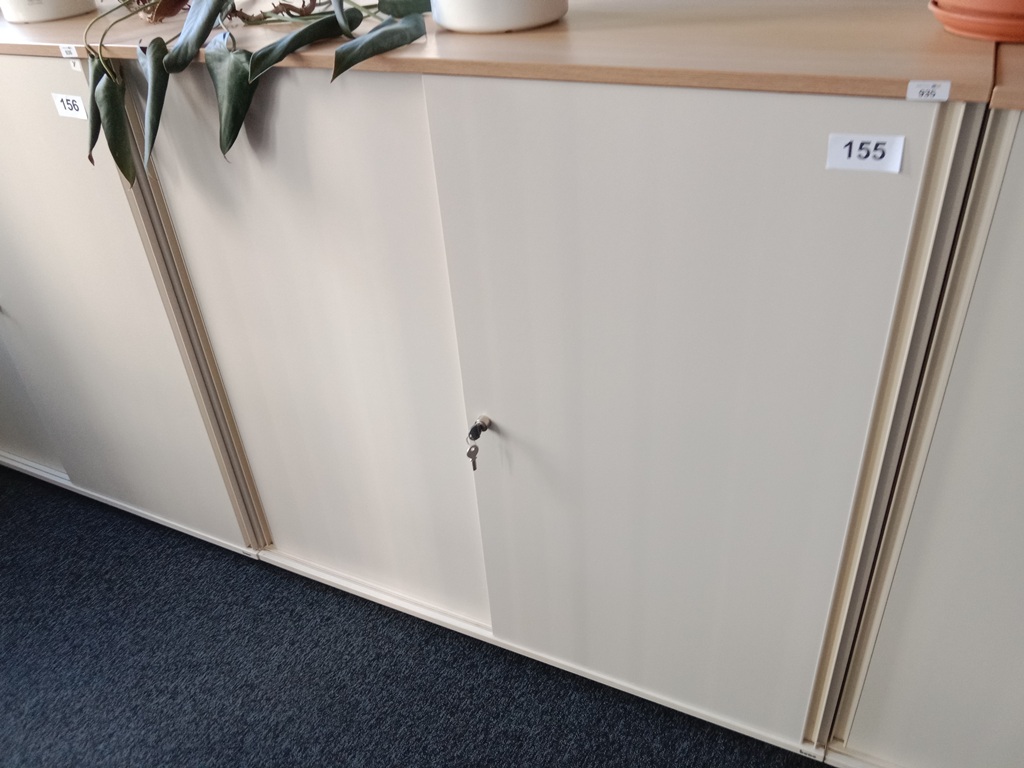 BENE Aktenschrank, 3 Ordnerh&ouml;hen, Ma&szlig;e B 120 x T 44 x H 113 cm