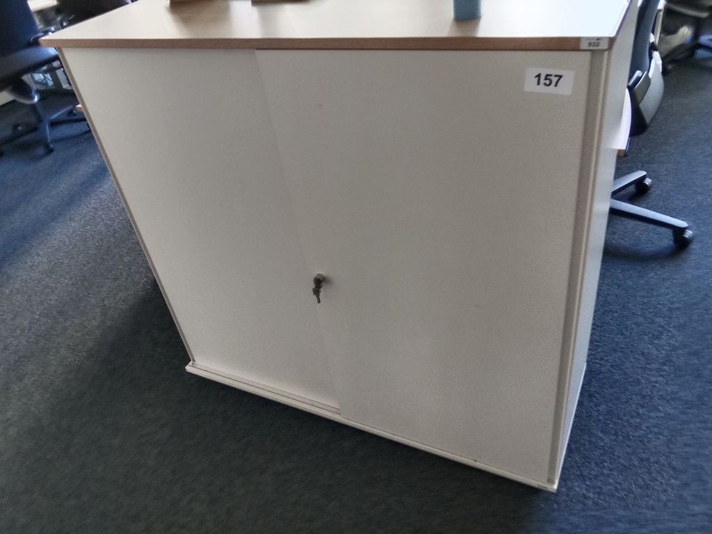 BENE Aktenschrank, 3 Ordnerh&ouml;hen, Ma&szlig;e B 120 x T 44 x H 113 cm