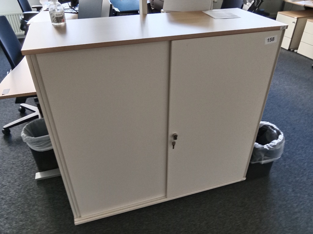BENE Aktenschrank, 3 Ordnerh&ouml;hen, Ma&szlig;e B 120 x T 44 x H 113 cm