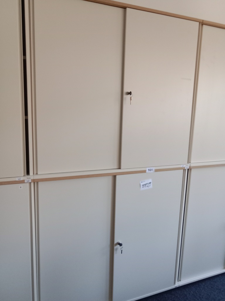 BENE Aktenschrank, 6 Ordnerh&ouml;hen, 2teilig, bestehend aus Ober- und Unterschrank, Ma&szlig;e gesamt ca. B 120 x T 44 x H 226 cm