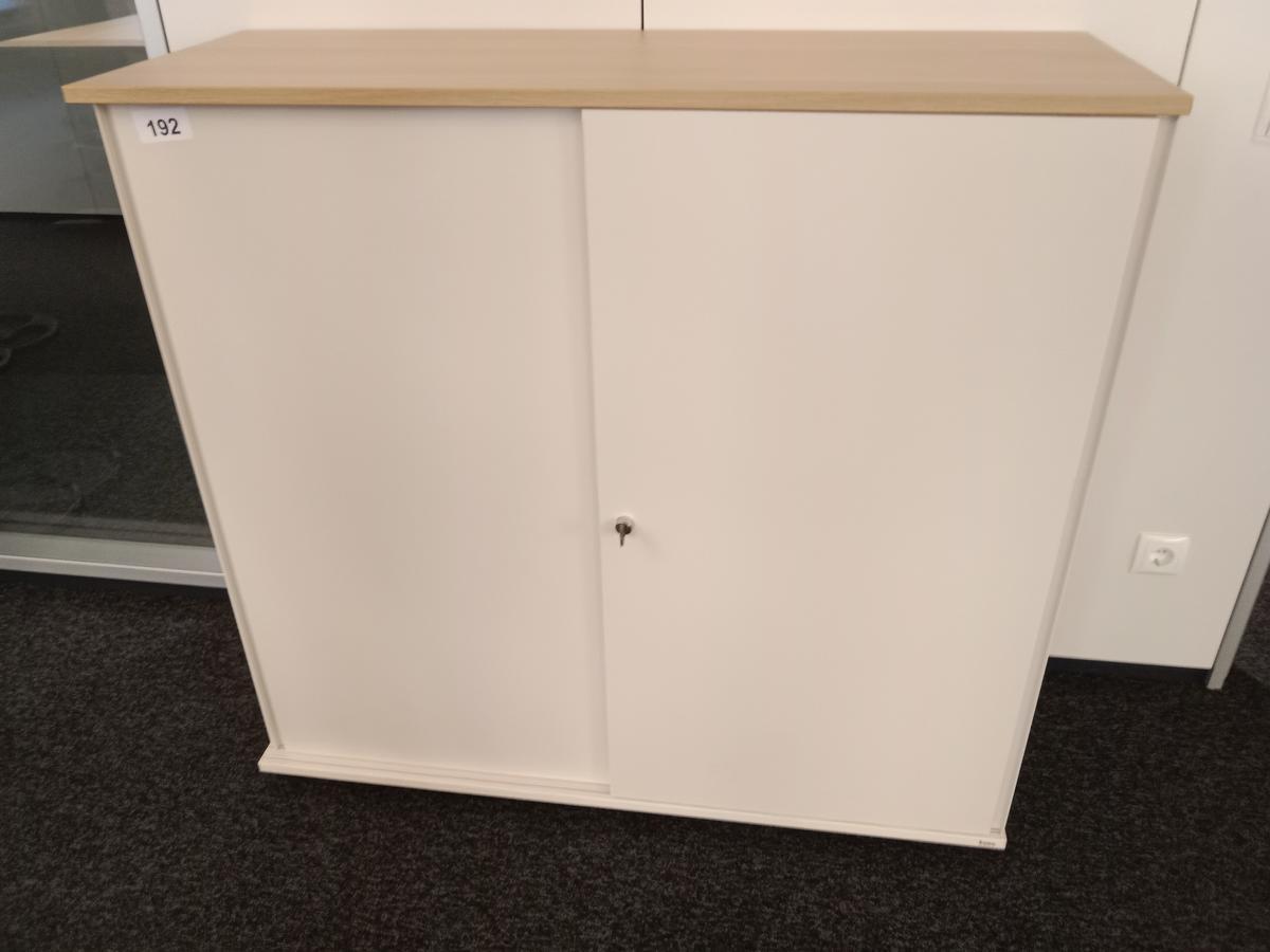 BENE Aktenschrank, 3 Ordnerh&ouml;hen, Ma&szlig;e B 120 x T 44 x H 113 cm