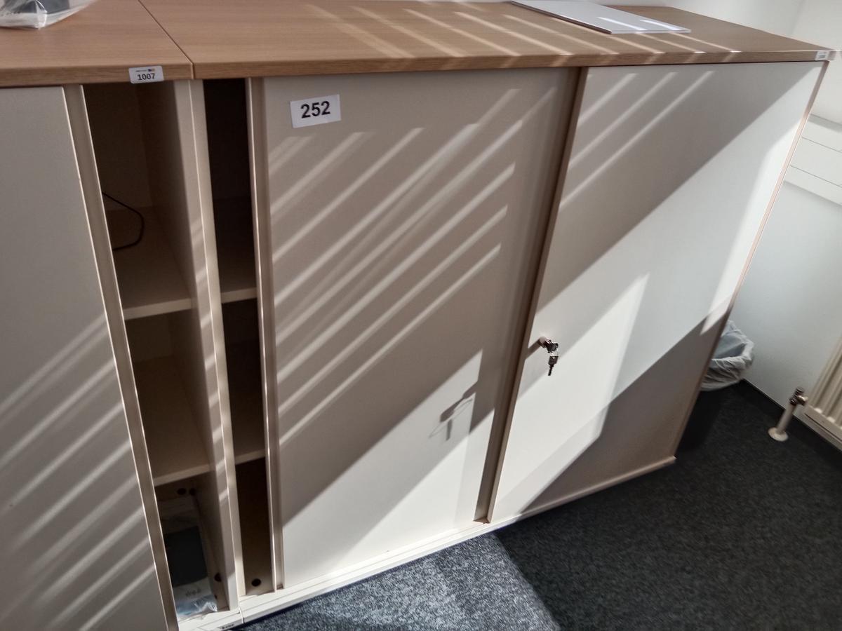 BENE Aktenschrank, 3 Ordnerh&ouml;hen, Ma&szlig;e B 120 x T 44 x H 113 cm