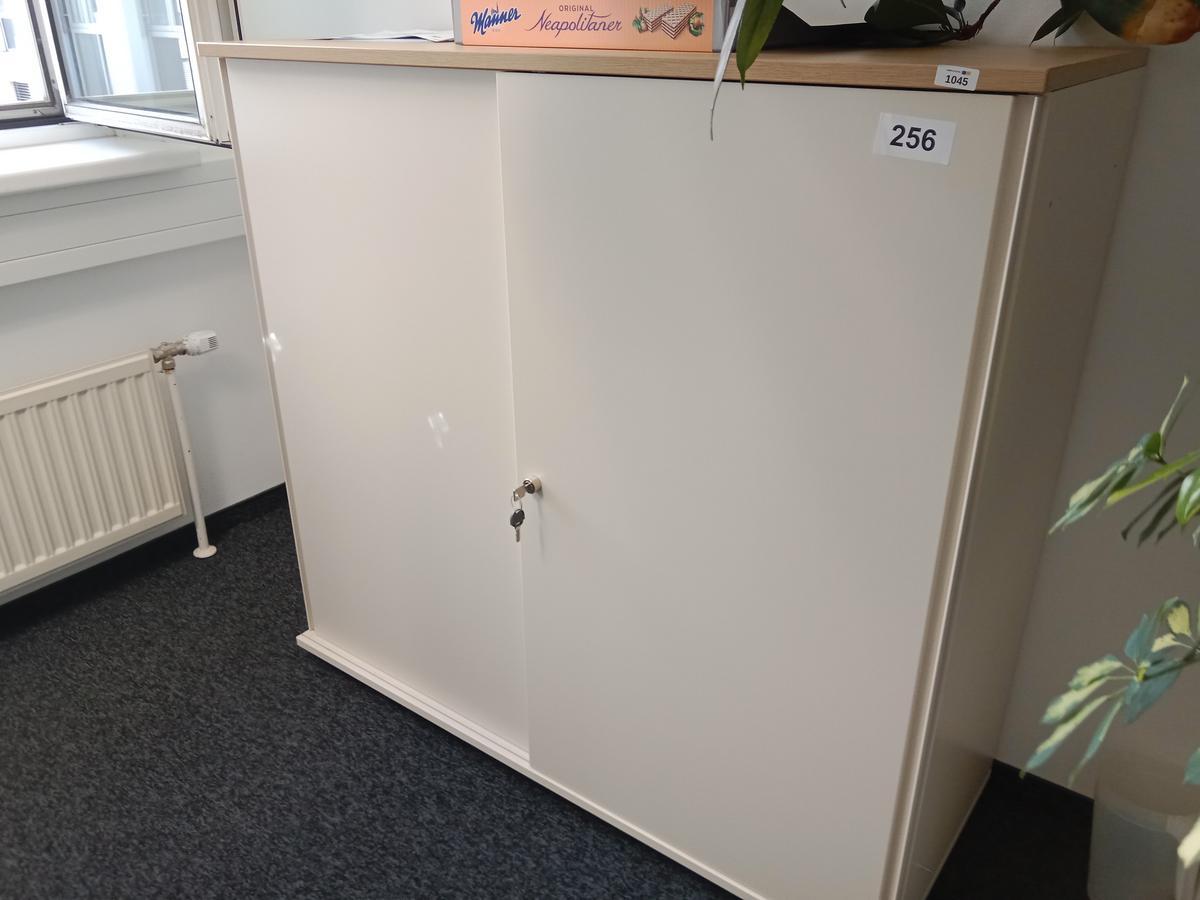 BENE Aktenschrank, 3 Ordnerh&ouml;hen, Ma&szlig;e B 120 x T 44 x H 113 cm