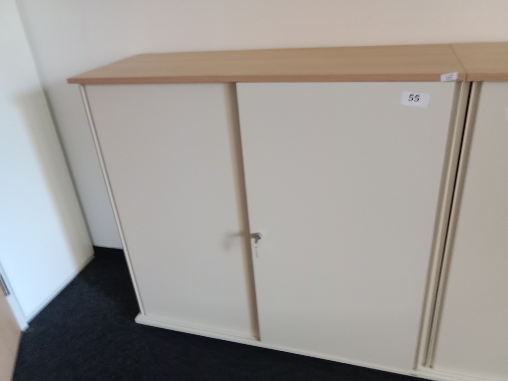 BENE Aktenschrank, 3 Ordnerh&ouml;hen, Ma&szlig;e B 120 x T 44 x H 113 cm
