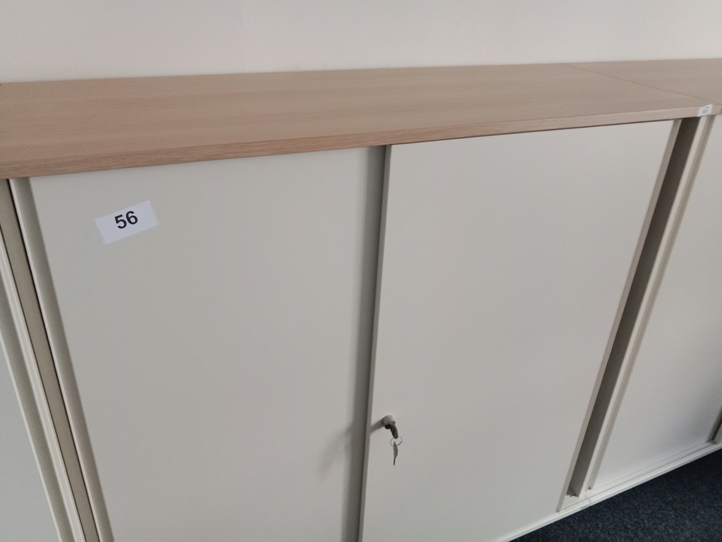 BENE Aktenschrank, 3 Ordnerh&ouml;hen, Ma&szlig;e B 120 x T 44 x H 113 cm