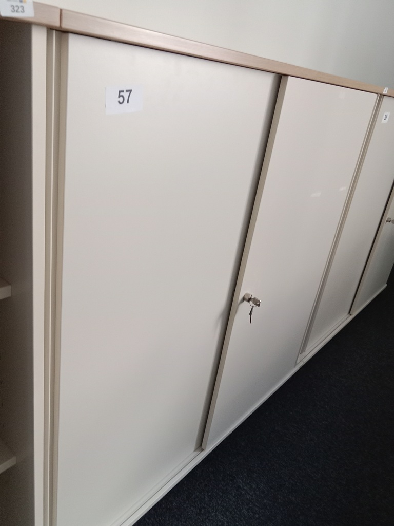 BENE Aktenschrank, 3 Ordnerh&ouml;hen, Ma&szlig;e B 120 x T 44 x H 113 cm