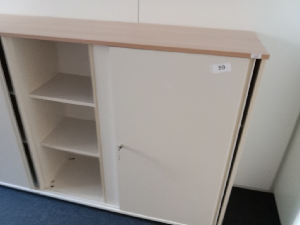 BENE Aktenschrank, 3 Ordnerh&ouml;hen, Ma&szlig;e B 120 x T 44 x H 113 cm