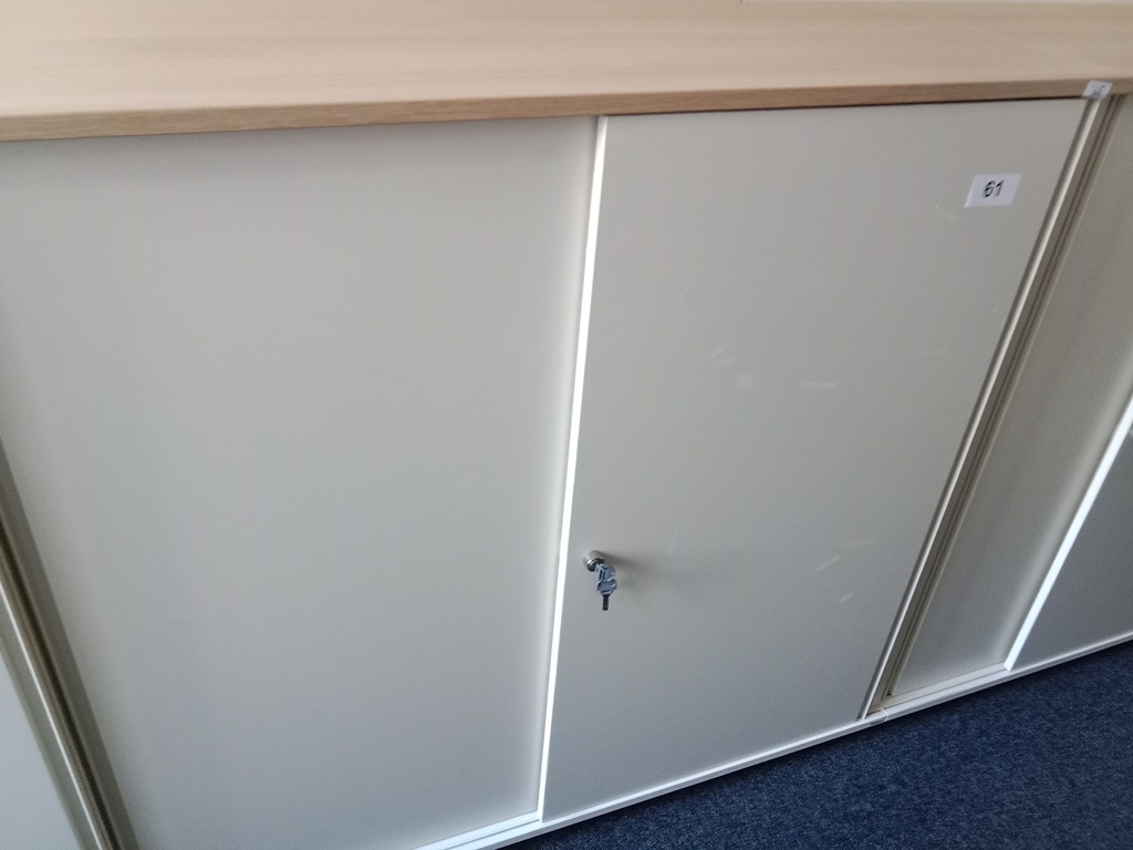 BENE Aktenschrank, 3 Ordnerh&ouml;hen, Ma&szlig;e B 120 x T 44 x H 113 cm