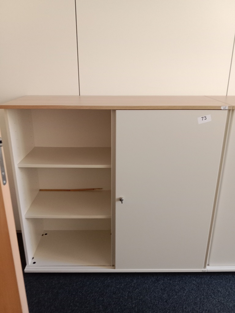 BENE Aktenschrank, 3 Ordnerh&ouml;hen, Ma&szlig;e B 120 x T 44 x H 113 cm